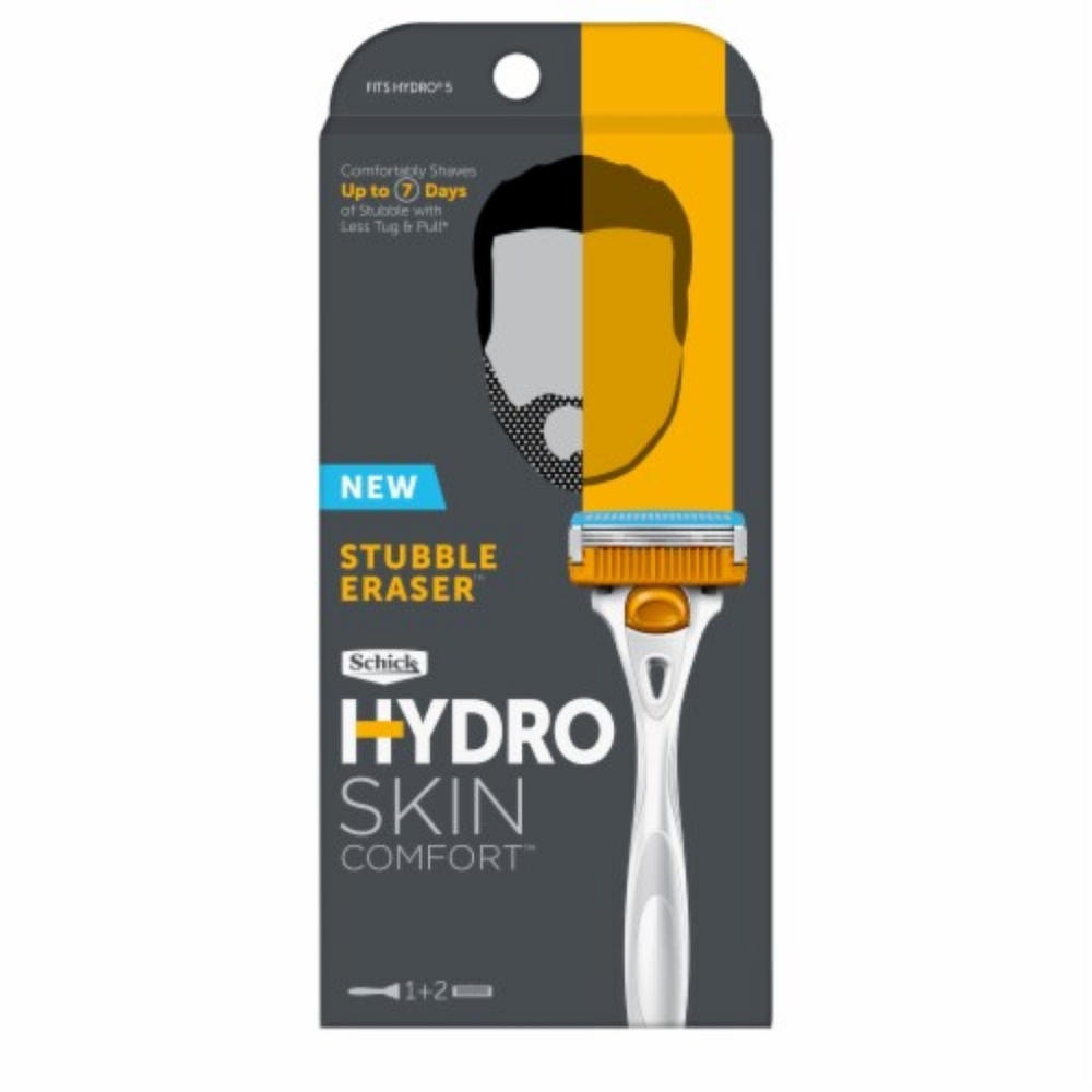 2 Pack Schick hydro skin comfort stubble eraser 1+2